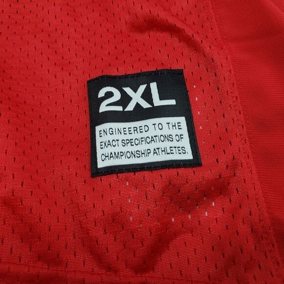 Nike Jersey Size 2XL XXL Men's Nike Team Defender Football Game Jersey Red NWT - Picture 3 of 5